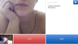 Russian teen with braces watches me cum webcam part 1