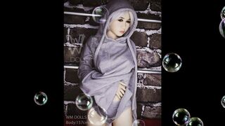 Hot sex doll toy with small boobs and long legs want to fuck