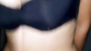 Listen how this busty girl has fun while I record her