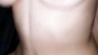 Listen how this busty girl has fun while I record her