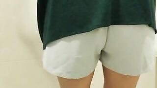 Desperate Shorts Wetting with Moaning