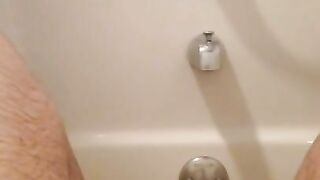 Soak in the tub leads to soaking in cum