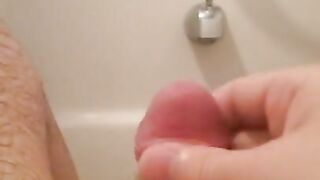Soak in the tub leads to soaking in cum