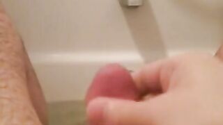 Soak in the tub leads to soaking in cum