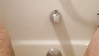 Soak in the tub leads to soaking in cum