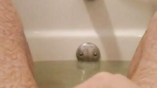 Soak in the tub leads to soaking in cum