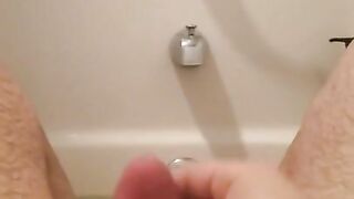 Soak in the tub leads to soaking in cum