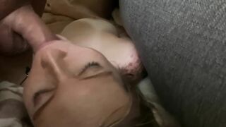 Wonderful sucking technique like “nursing” on my cock. I cum & she just won’t stop sucking…