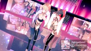 Touhou Project Series Hai Phut Hon In Bondage Reimu Hakurei And Sanae Kochiya Sexy 3d hentai mmd r18 sexy milf BDSM