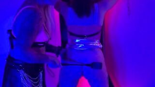 Mistress sensually dommes cute little sub’s ass on St Andrew’s Cross with her crop!