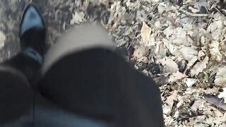 Sissy First time enfemme public in Leather