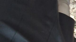 Sissy First time enfemme public in Leather