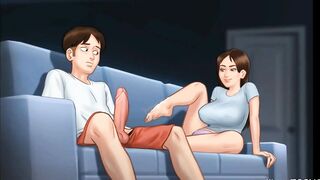 Summertime Saga Sex Scene She gave me a foot Job