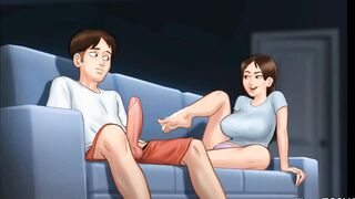 Summertime Saga Sex Scene She gave me a foot Job