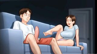 Summertime Saga Sex Scene She gave me a foot Job