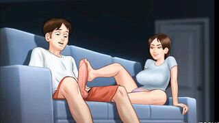 Summertime Saga Sex Scene She gave me a foot Job