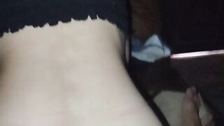 Shy learning to ride, beautyful ass - PENDEJA PUTA ARGENTINA