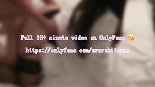 Sexy Asian step sister fucked wearing sexy lingerie - Preview (Full video on OF)