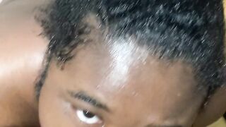 Obedient Slut gives the best blowjob with solid eye contact