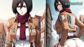 Aot Hentai - Mikasa Ackerman (米卡莎) big tits by eehentai