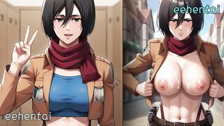 Aot Hentai - Mikasa Ackerman (米卡莎) big tits by eehentai