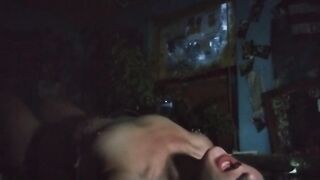 Beautiful Brunette Plays with Herself on the Sofa