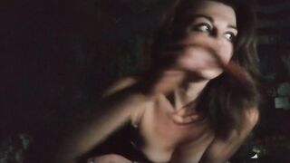 Beautiful Brunette Plays with Herself on the Sofa