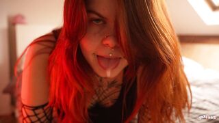 Tu ne jouiera pas - amateur femdom francaise alt rousse poilue frustration teasing