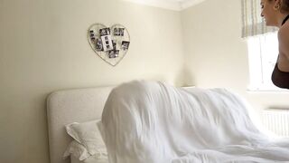 Making The Bed In A SUPER TRANSPARENT Dress