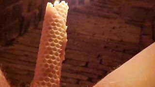 Torturing my cunt with candle compilation
